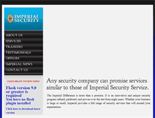 Tablet Screenshot of imperialsecurity.com